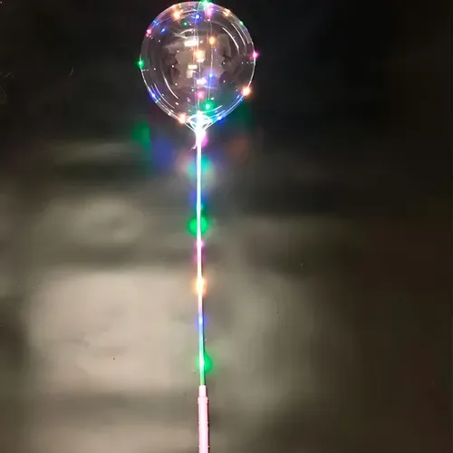 Balloon Balão De Led Redondo 10 Unidades Transparente Rgb, foto 7 de 8